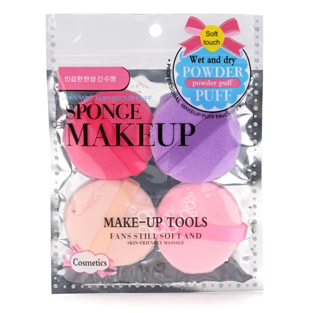 ESPONJA P/MAQUILLAJE X4 BOLSA AX-1391-11 CAO