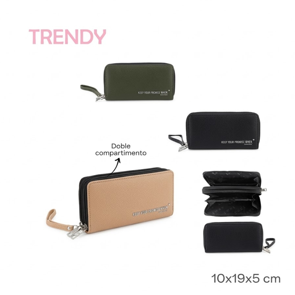 FICHERO DOBLE TRENDY C/CIERRE ART 31175 DAO