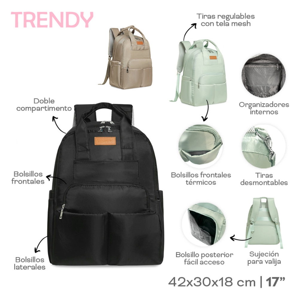 MOCHILA MATERNAL TRENDY ART 31339 DAO