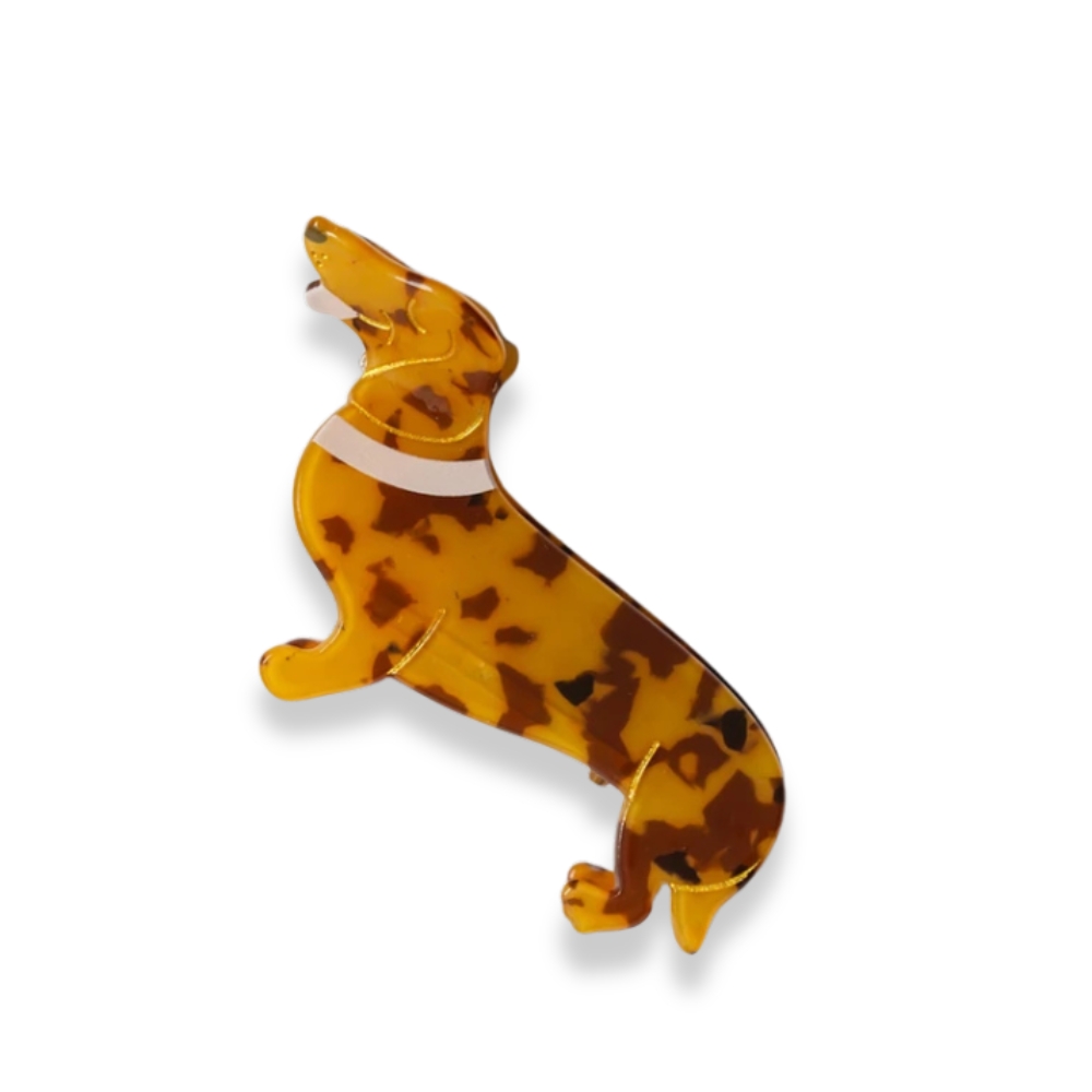 BROCHE ACRILICO PERRO SALCHICHA ART 25100604 DAO