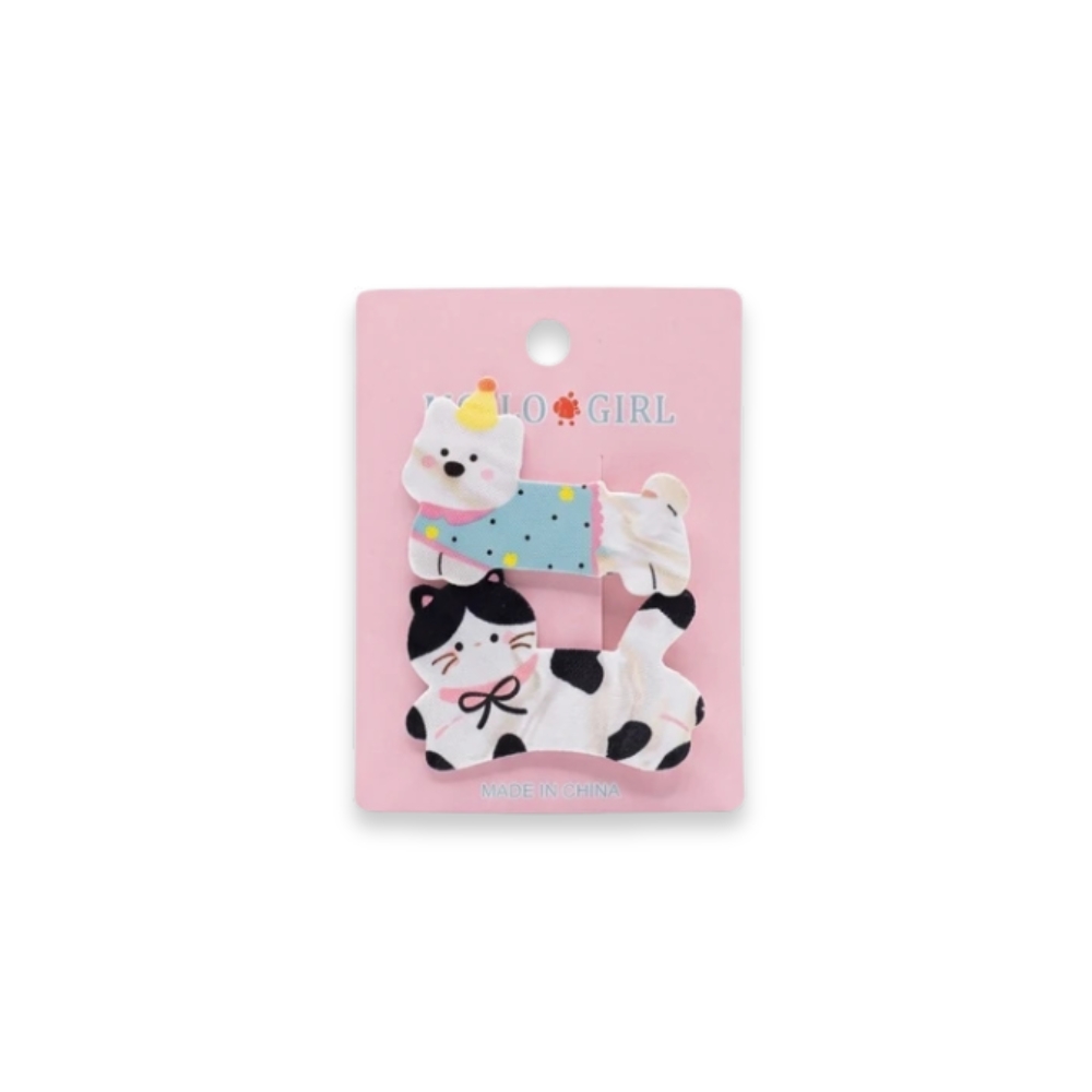 SET HEBILLAS ACRILICO PERRO Y GATO ART 25100607 DAO