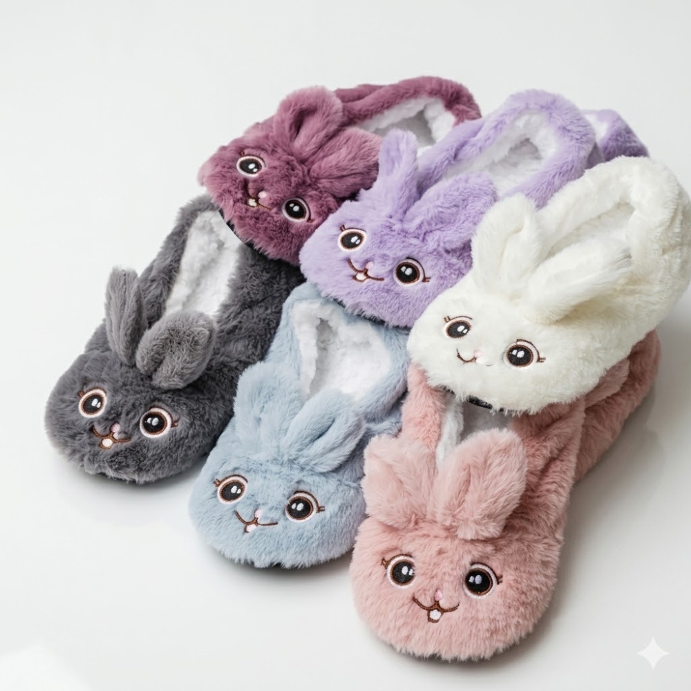 PANTUFLAS C/ DISEÑO CONEJITO TALLE 36-41 ART 25101039 DAO