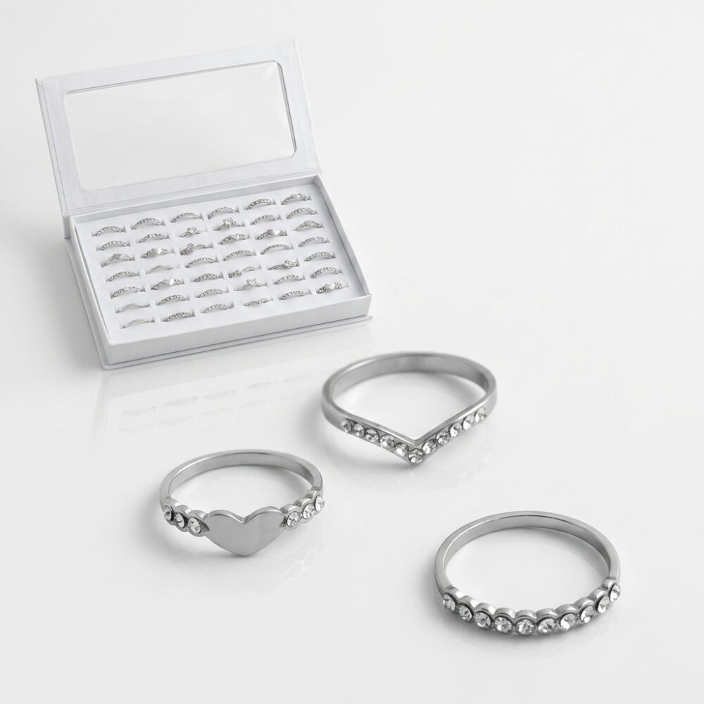 ANILLO ACERO STRASS ART AN2002 FAO
