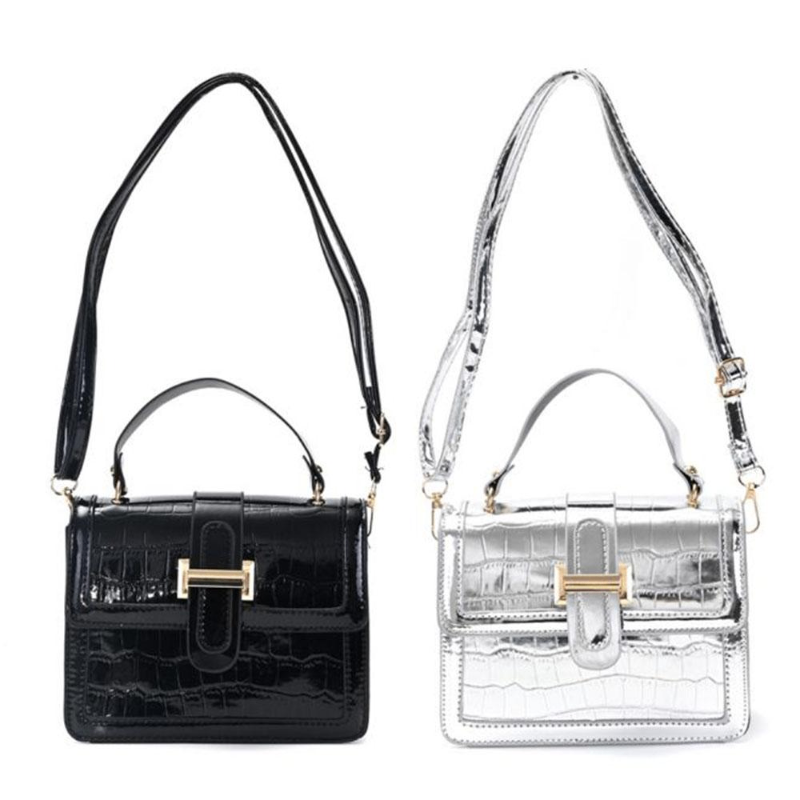 BANDOLERA PINY TINY RIGIDA C/TAPA CROCO ART 35356 FAO