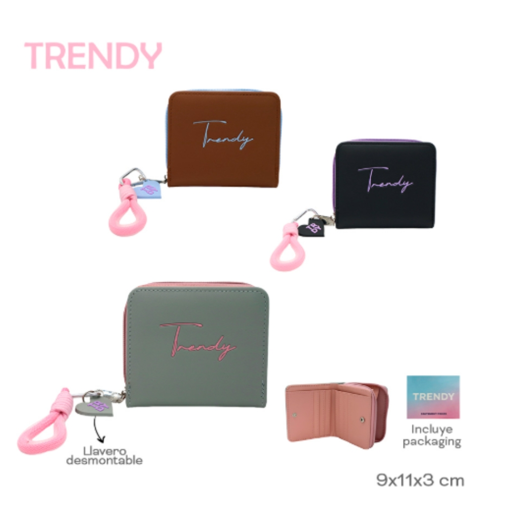 BILLETERA CORTA TRENDY DAMA ART 29057 CAO