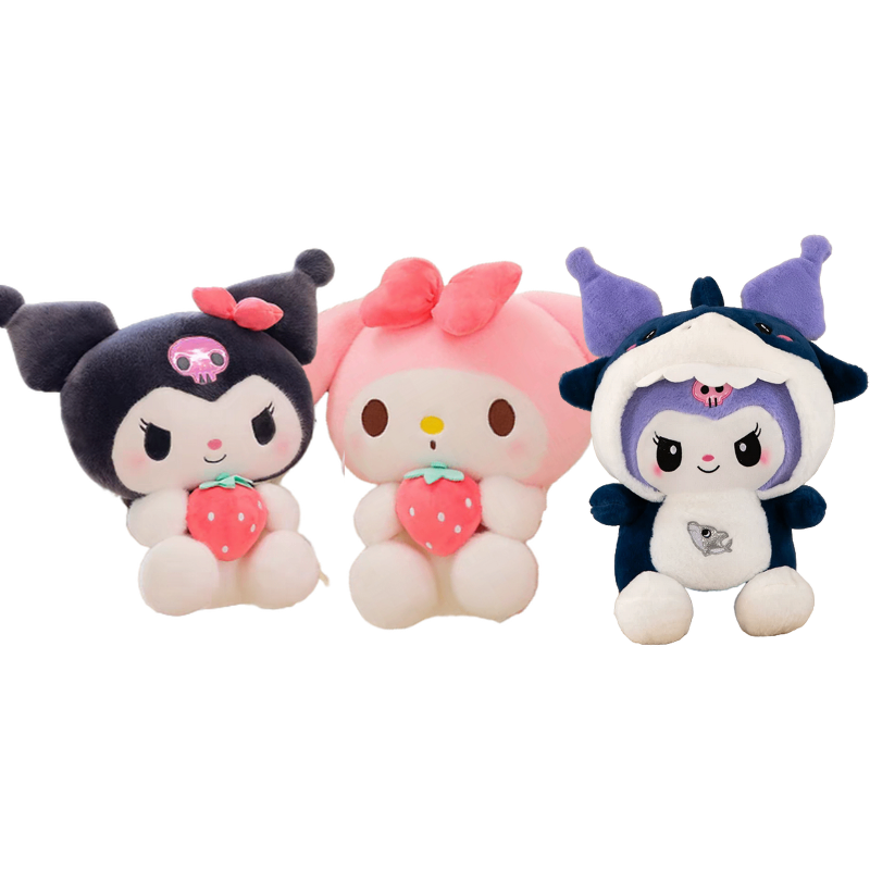PELUCHE MELODY Y KUROMI FRUTILLA 40 CM FAO