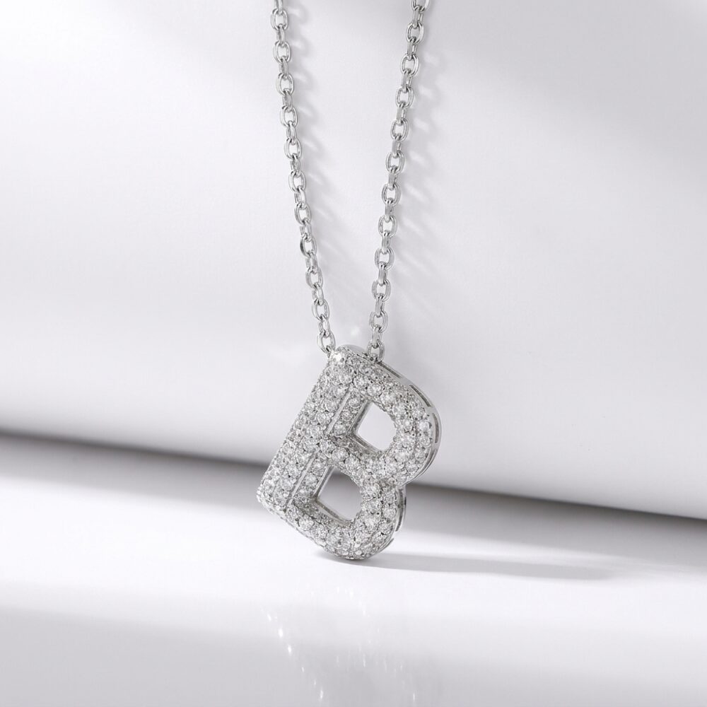 CADENA ACERO DIJE BRONCE INICIAL B MICROPAVE ACADI724B GAO