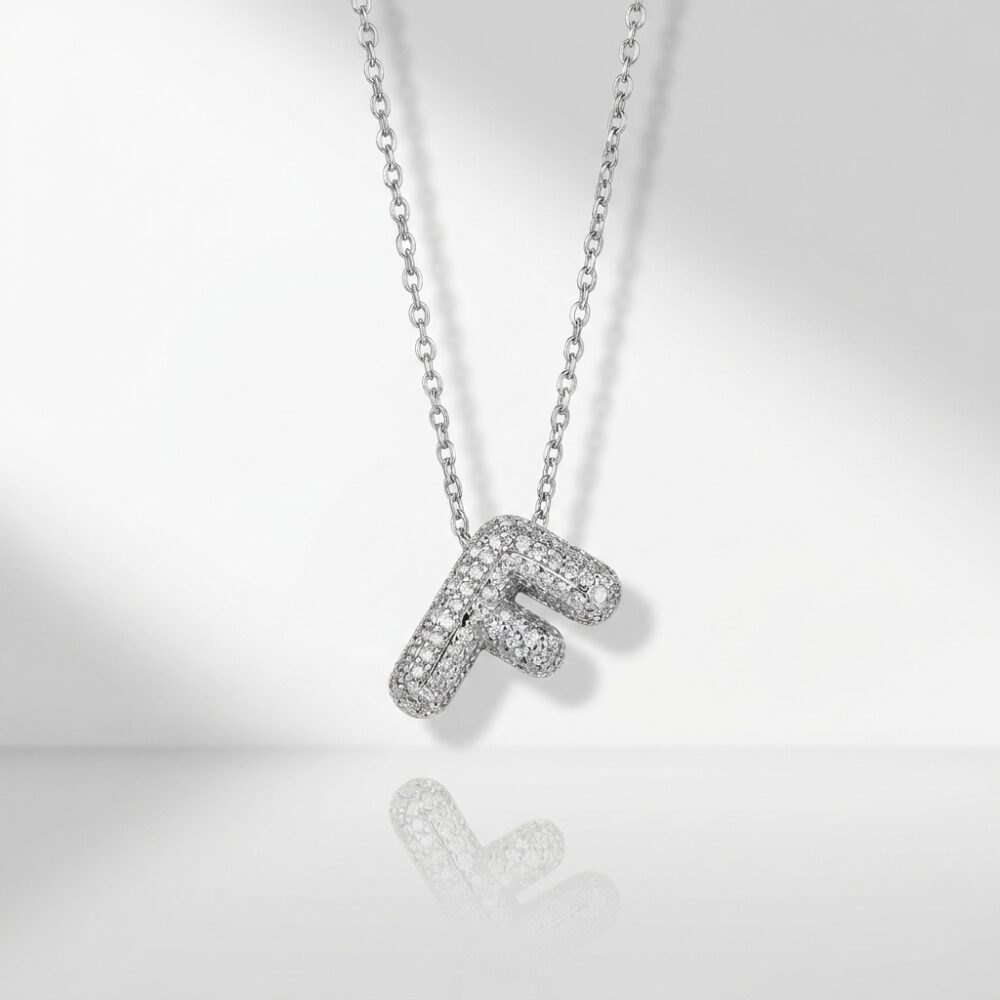 CADENA ACERO DIJE BRONCE INICIAL F MICROPAVE ACADI726F GAO