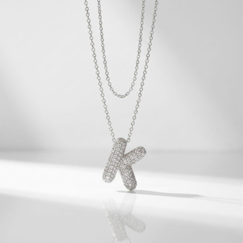 CADENA ACERO DIJE BRONCE INICIAL K MICROPAVE ACADI734K FAO