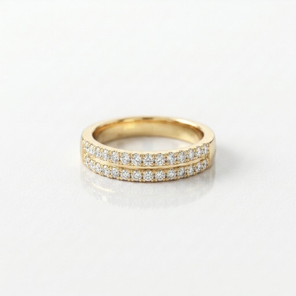 ANILLO BRONCE DRD ALIANZA MICROPAVE STRASS AN612D FAO