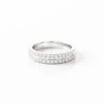 ANILLO BRONCE BCO ALIANZA MICROPAVE STRASS AN612P FAO