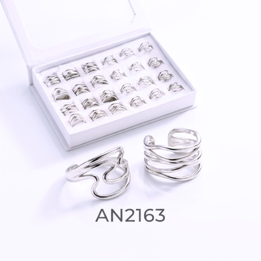 ANILLO ACERO BLANCO FORMAS ART AN2163P FAO
