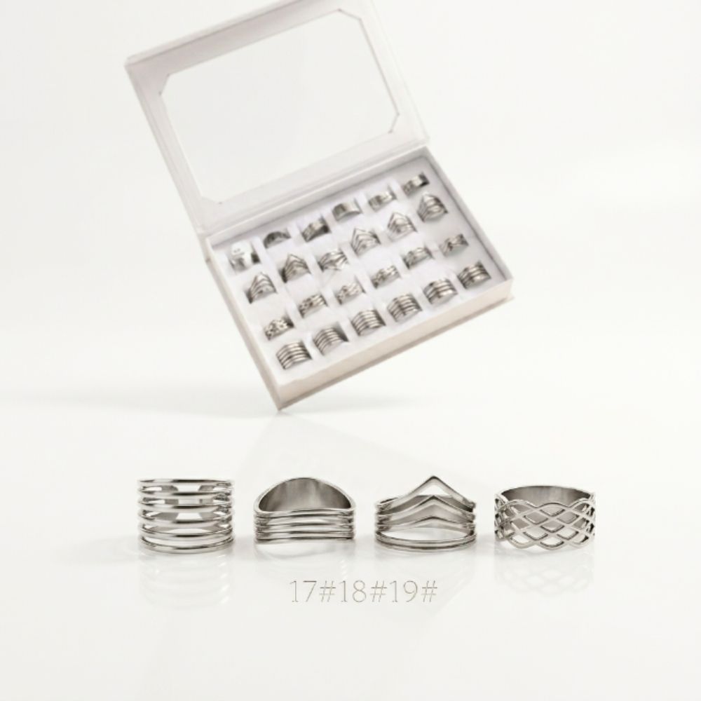 ANILLO ACERO FORMAS ANCHO ART AN2176 FAO