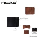 BILLETERA HEAD C/ELASTICO Y PORTA TARJETA ART 29485 HAO