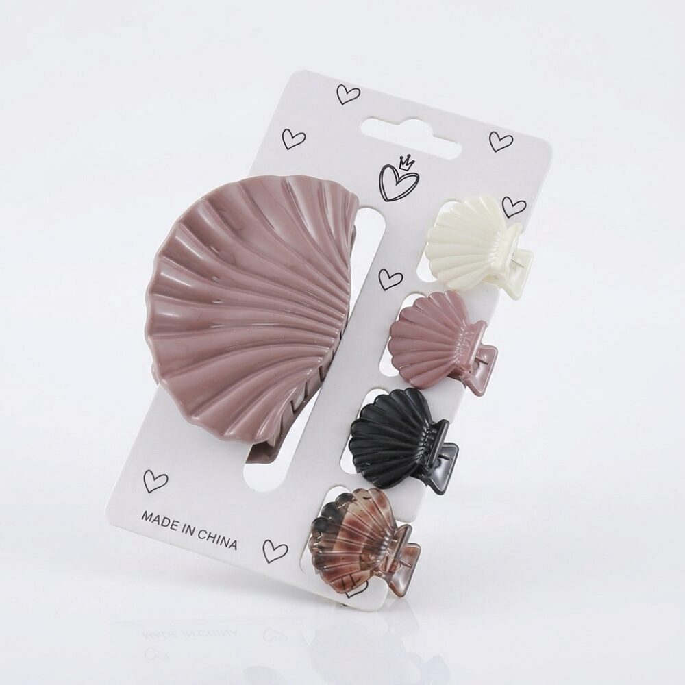 SET BROCHES X5 FORMA SHELL ART 54644 GAO