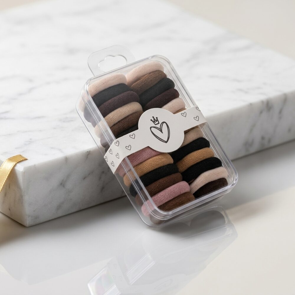 BOX COLITA DE PELO MARRONES 8X5CM ART 54712 GAO