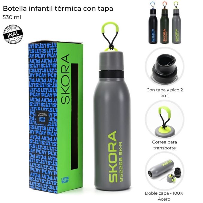 BOTELLA INFANTIL TERMICA 530ML ART 41907 CAO