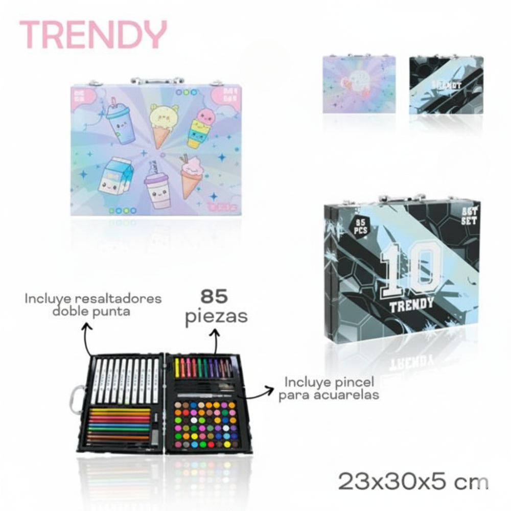 SET DE ARTE TRENDY 85PCS ART 31019 GAO