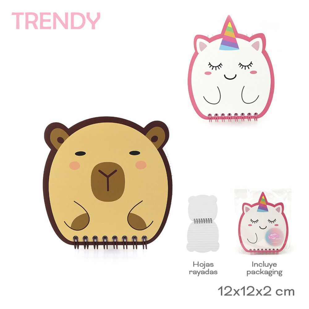 CUADERNO TRENDY CAPYBARA/UNICORNIO ART 30587 GAO