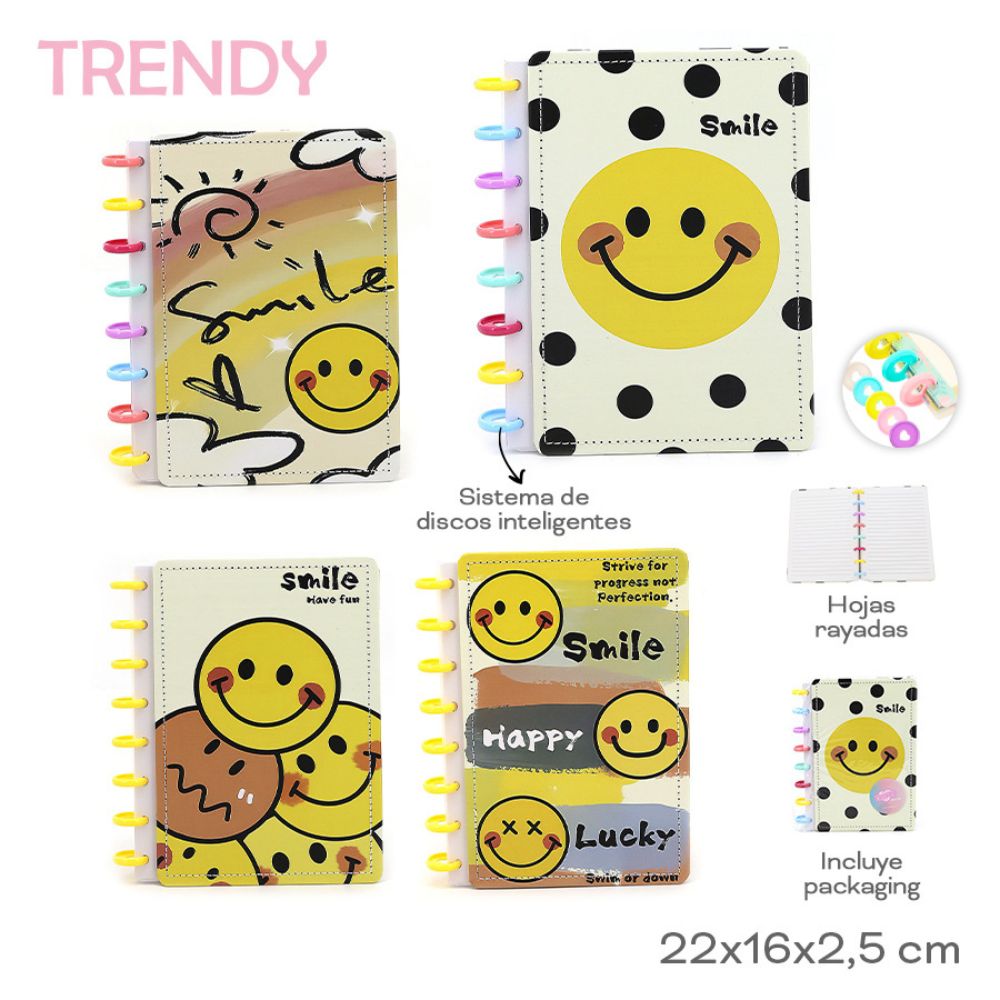 CUADERNO TRENDY SMILE C/DISCO INTELIGENTE ART 30612 GAO