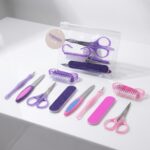 SET DE MANICURA VIOLETA/ROSA ART 18685 IAO