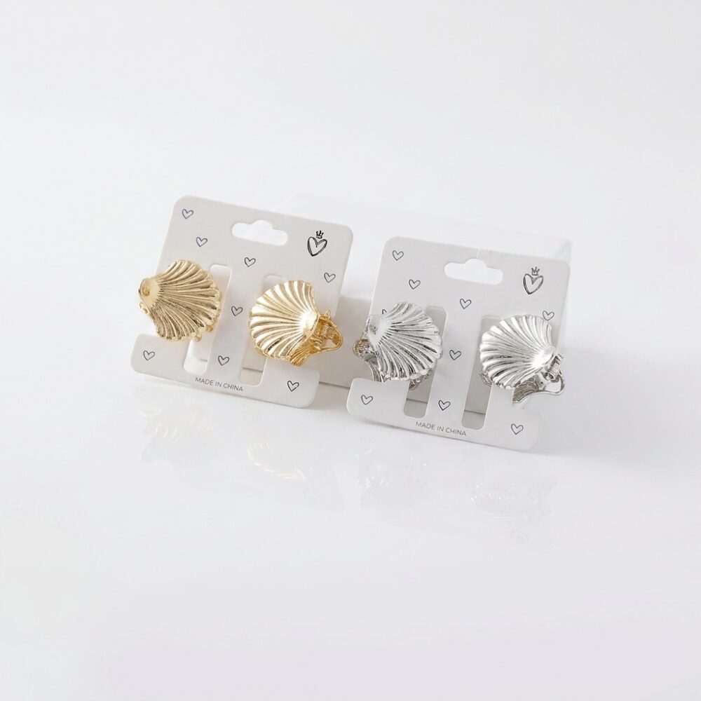 BROCHE METAL CARACOL DORADO/PLATEADO ART 54778 FAO