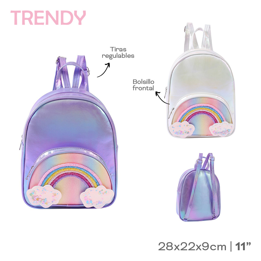 MOCHILA RAINBOW INFANTIL TRENDY ART 53774 GAO