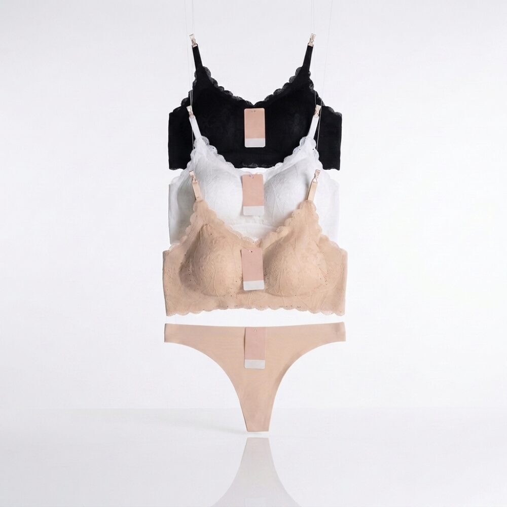 CONJUNTO ROPA INTERIOR INVISIBLE ENCAJE  ART 9718 GAO