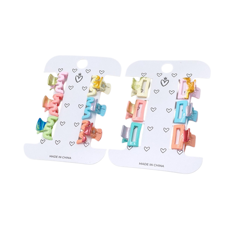 BROCHES X6 EFECTO MET PASTEL TRENDY ART 54844 FAO