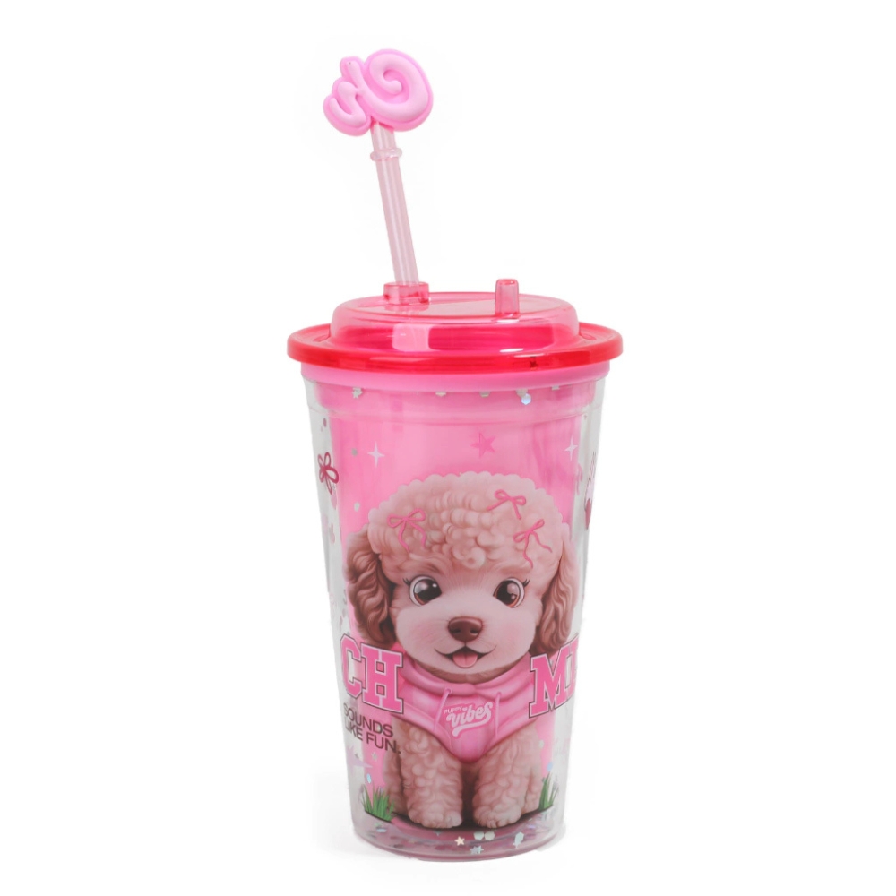 VASO ACRILICO SPARK POODLE 500ml C/PACKAGING ART BZ111 GAO