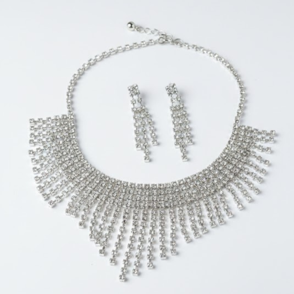 SET COLLAR Y AROS STRASS ART T22053 AAO