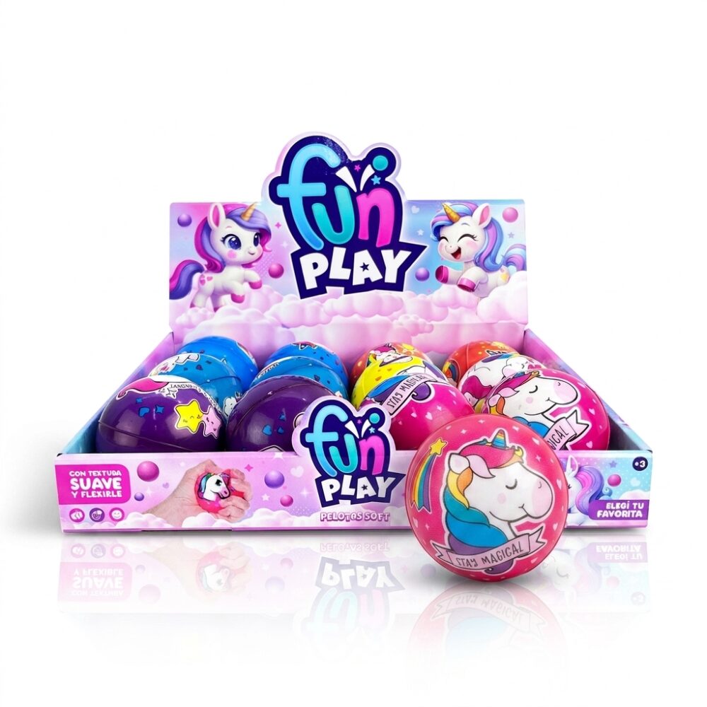 SQUISHY PELOTA UNICORNIO ART 55247 HAO