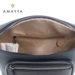 RIÑONERA AMAYRA NEGRA C/CIERRE FRONTAL ART 67.7400019 HAO