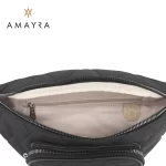 RIÑONERA AMAYRA NEGRA C/CIERRE FRONTAL ART 67.7400028 HAO