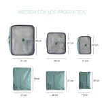 ORGANIZADOR DE VIAJE INFLUENCER 6 PIEZAS ART 68.0100001 HAO
