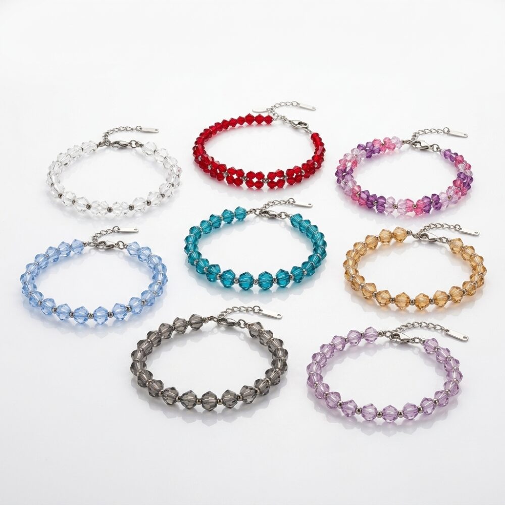 PULSERA CRISTAL TANZA ACERO APU20 GAO