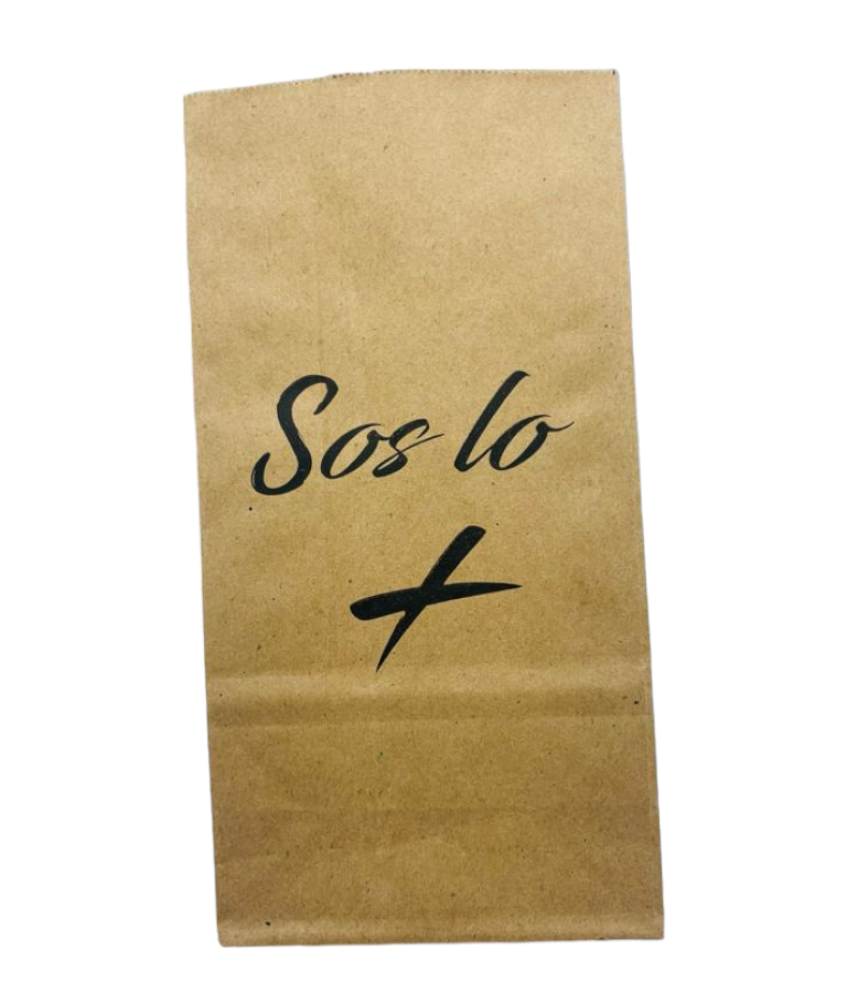 BOLSA SOS LO MÁS X1UNI 12.5X7X24.5CM ART BC12SLM HAO