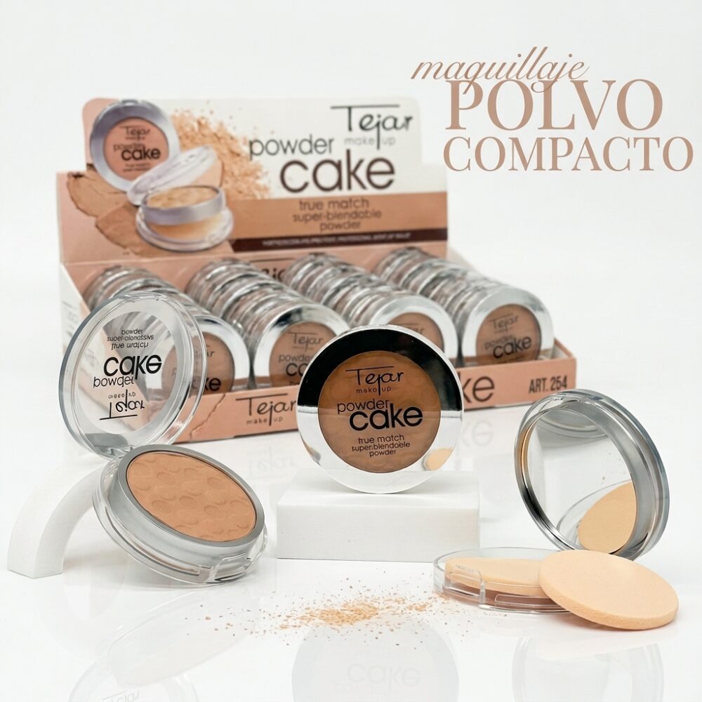 POLVO COMPACTO C/ESPEJO Y CISNE ART 254 HAO