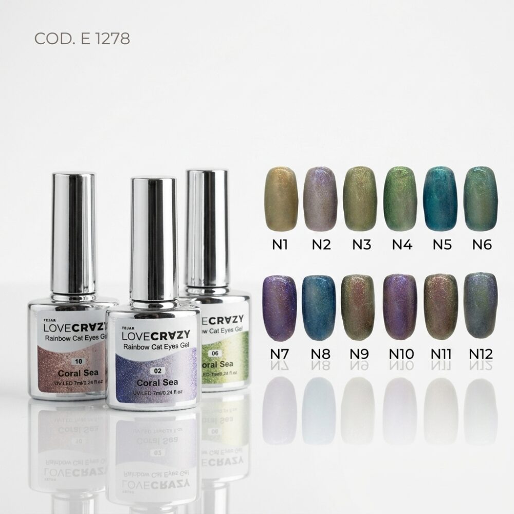ESMALTE P/UÑAS RAINBOW CAT EYES GEL ART E1278 HAO
