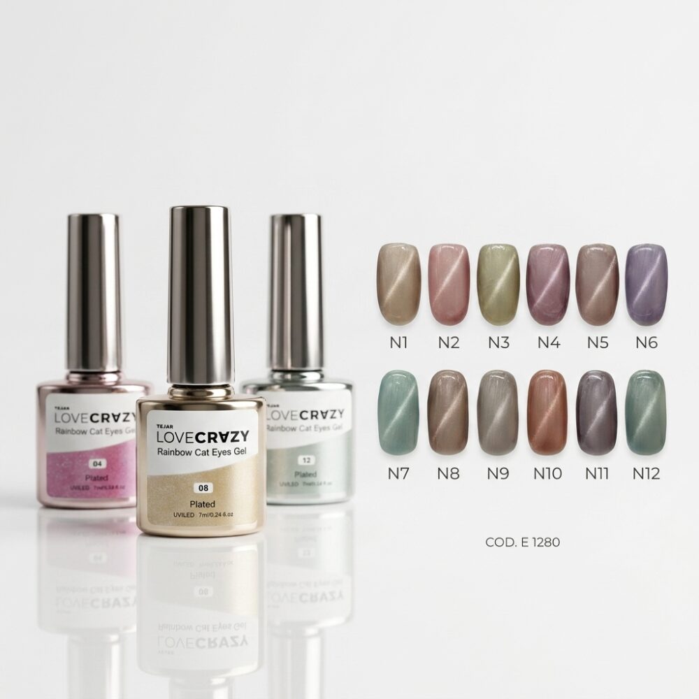 ESMALTE P/UÑAS RAINBOW CAT EYES GEL ART E1280 HAO