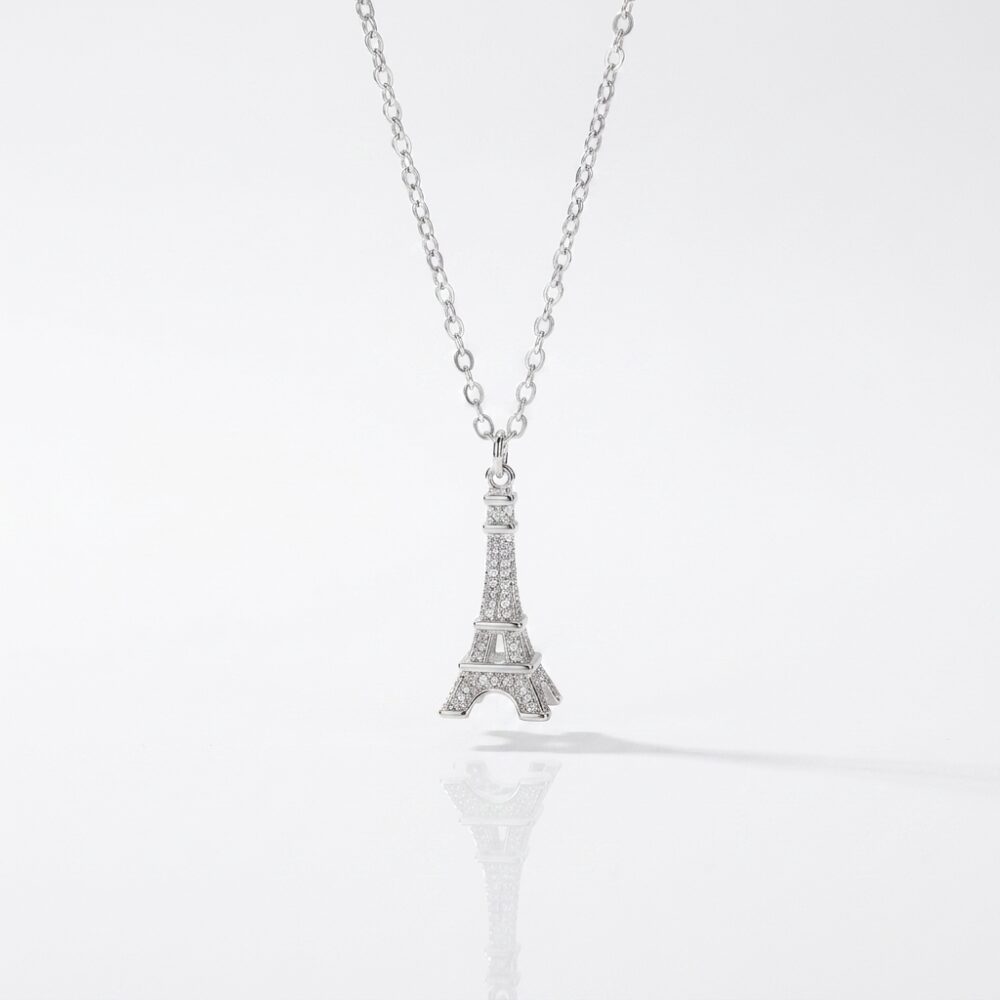 CADENA ACERO BLANCO DIJE BRONCE TORRE BZCADI308P GAO