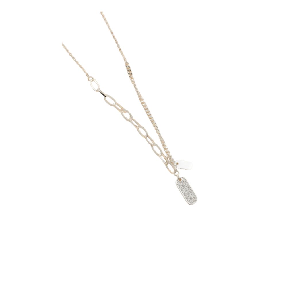 CADENA ACERO BLANCO C/DIJE STRASS ACADI469P GAO