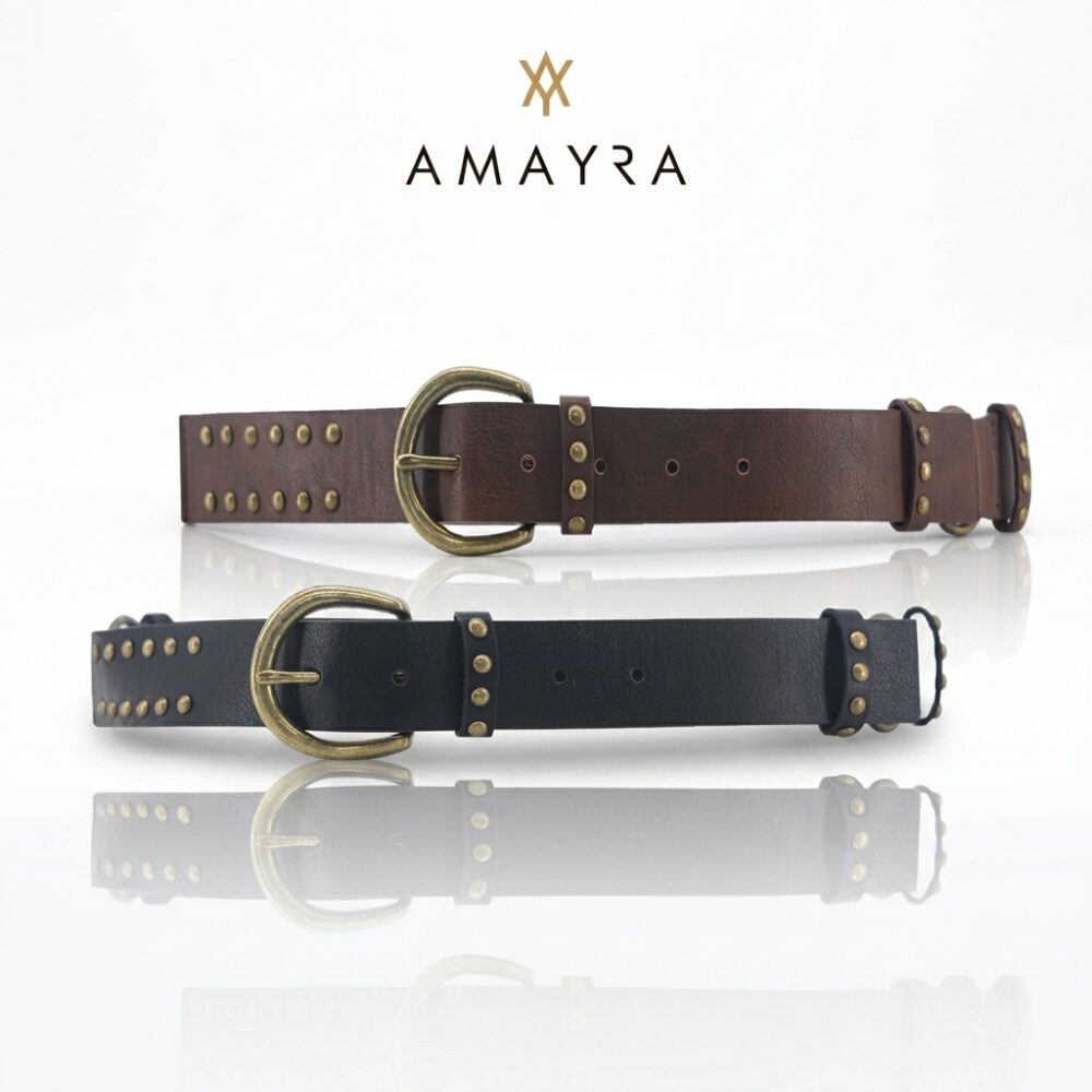 CINTURON AMAYRA TACHAS DORADAS 67.520V HAO
