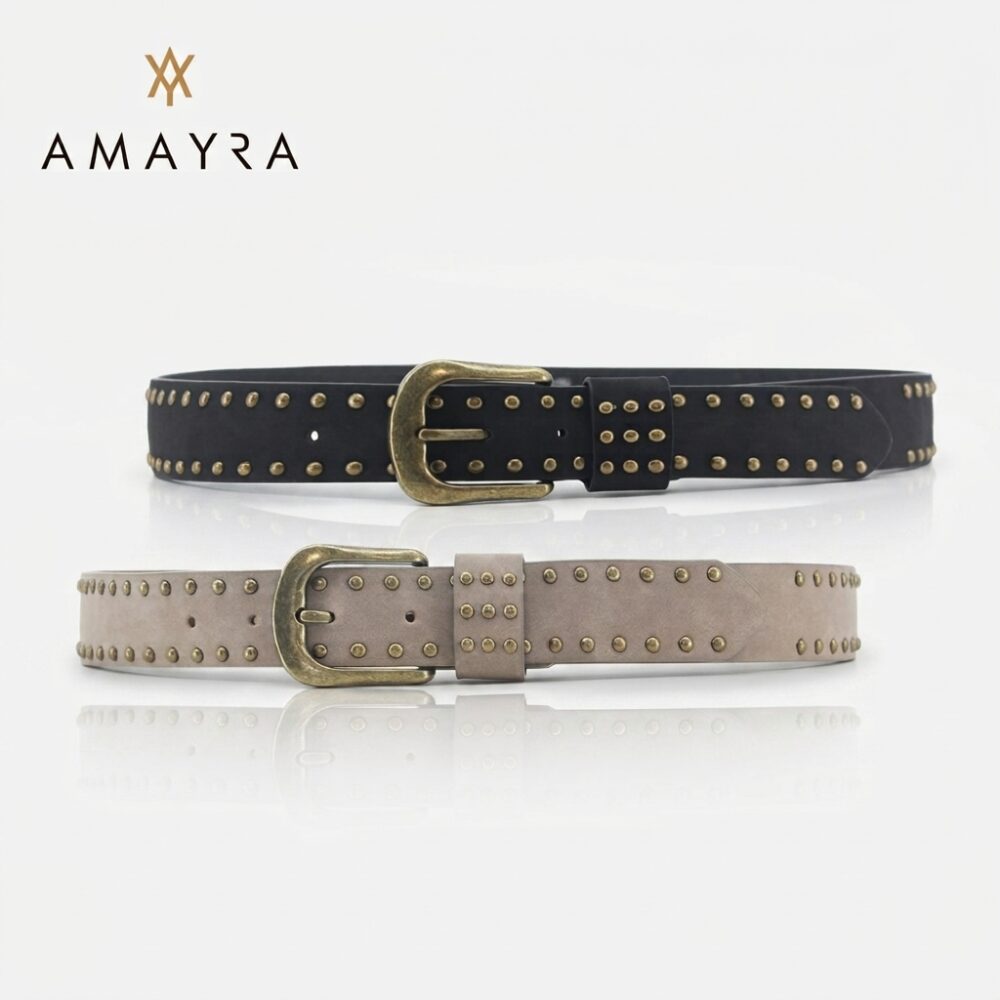 CINTURON AMAYRA TACHAS DORADAS 67.519V HAO