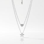 CADENA ACERO BLANCO DOBLE C/DIJE FORMAS APUDI539P GAO