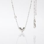 CADENA ACERO BLANCO DIJE CORAZON BZCADI690P GAO