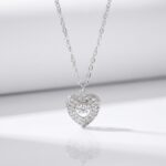 CADENA ACERO BLANC DIJE BRONCE MICROP CORAZON BZCADI351P GAO
