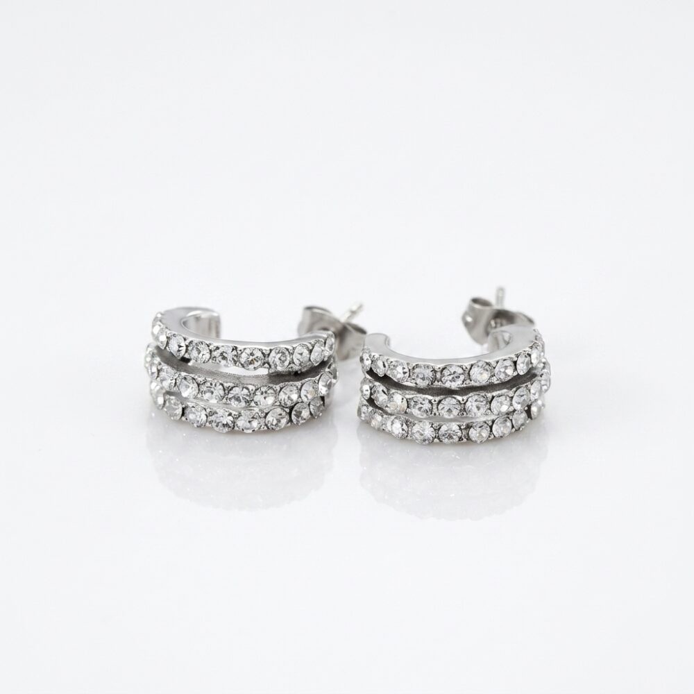 ARO PASANTE ACERO STRASS XPAR AR1249 GAO