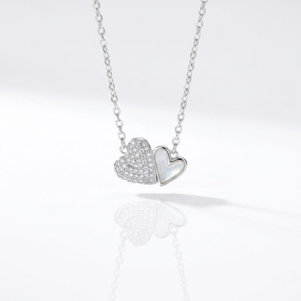 CADENA ACERO BLANCO DIJE MICROPAV IMAN CORAZON ACADI421P GAO