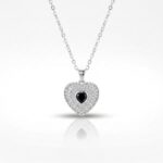 CADENA ACERO BLANC DIJE BRONCE CORAZON MICROP BZCADI400P GAO